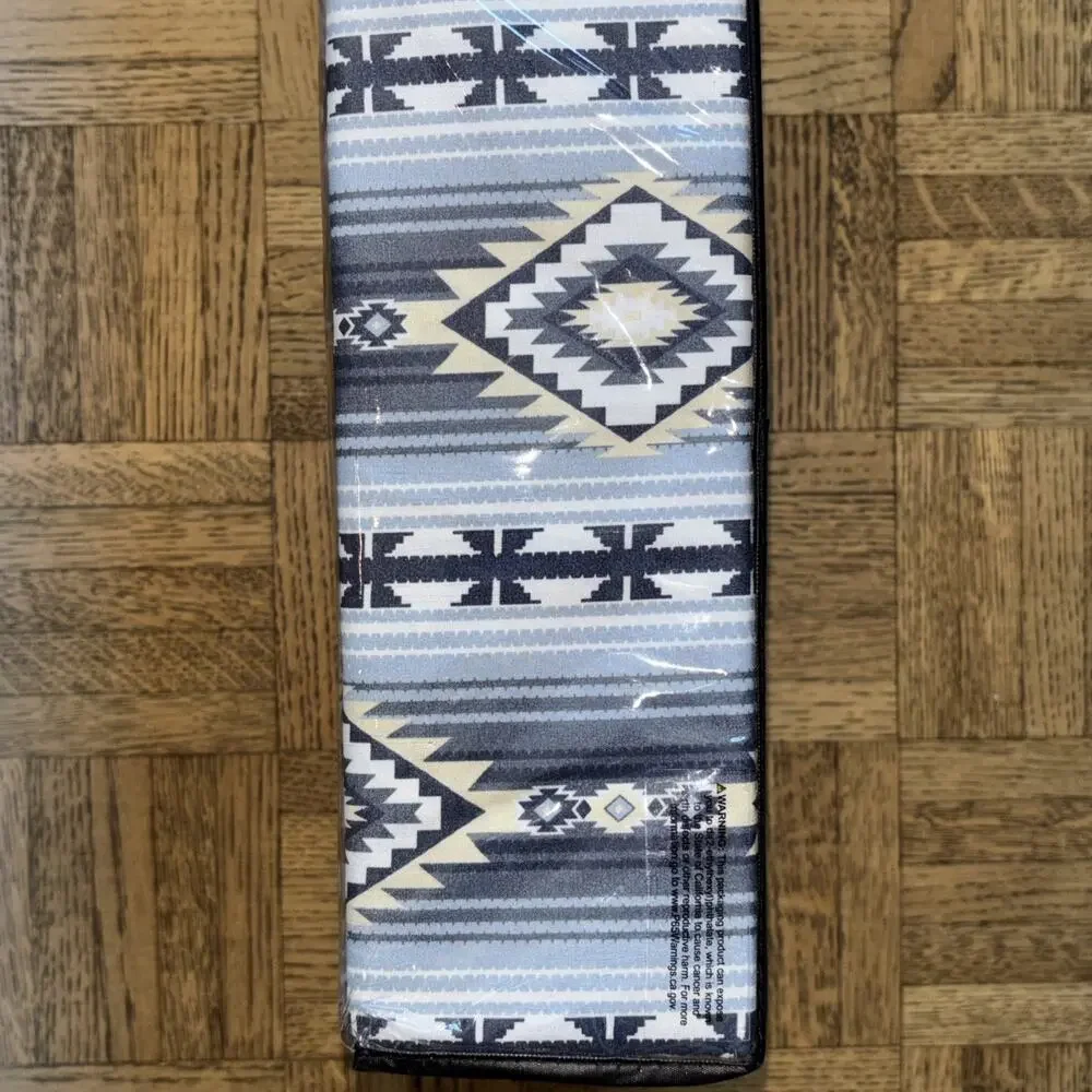 Wrangler KING Ryder Aztec Blue Southwestern Geometric Sheet Set 6 pc Cowboy NEW